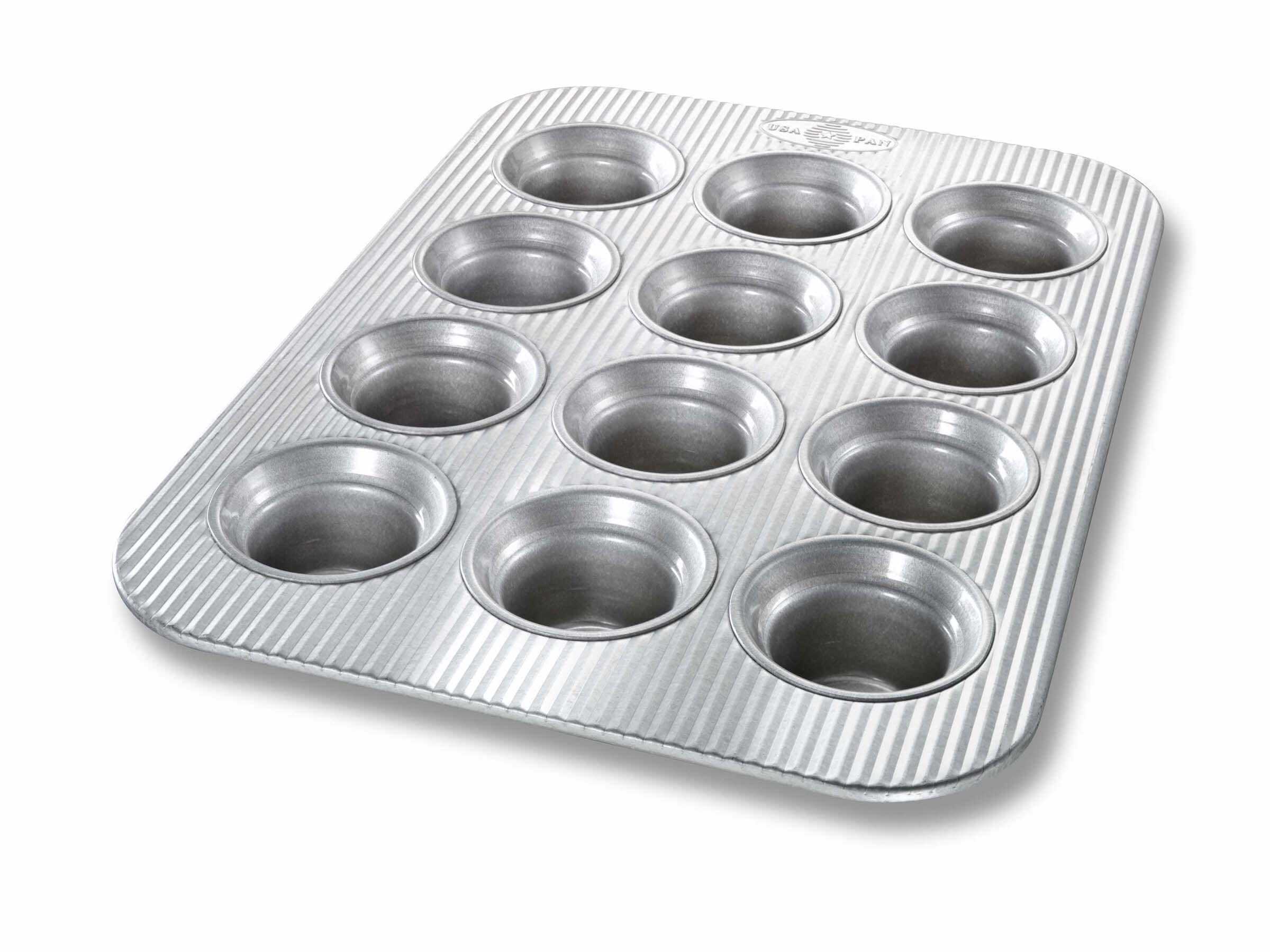 USA Pan Bakeware Toaster Oven Cupcake and Muffin Pan, Nonstick Quick  Release Coating, 11 x 9 x 1 1/2, Aluminized Steel