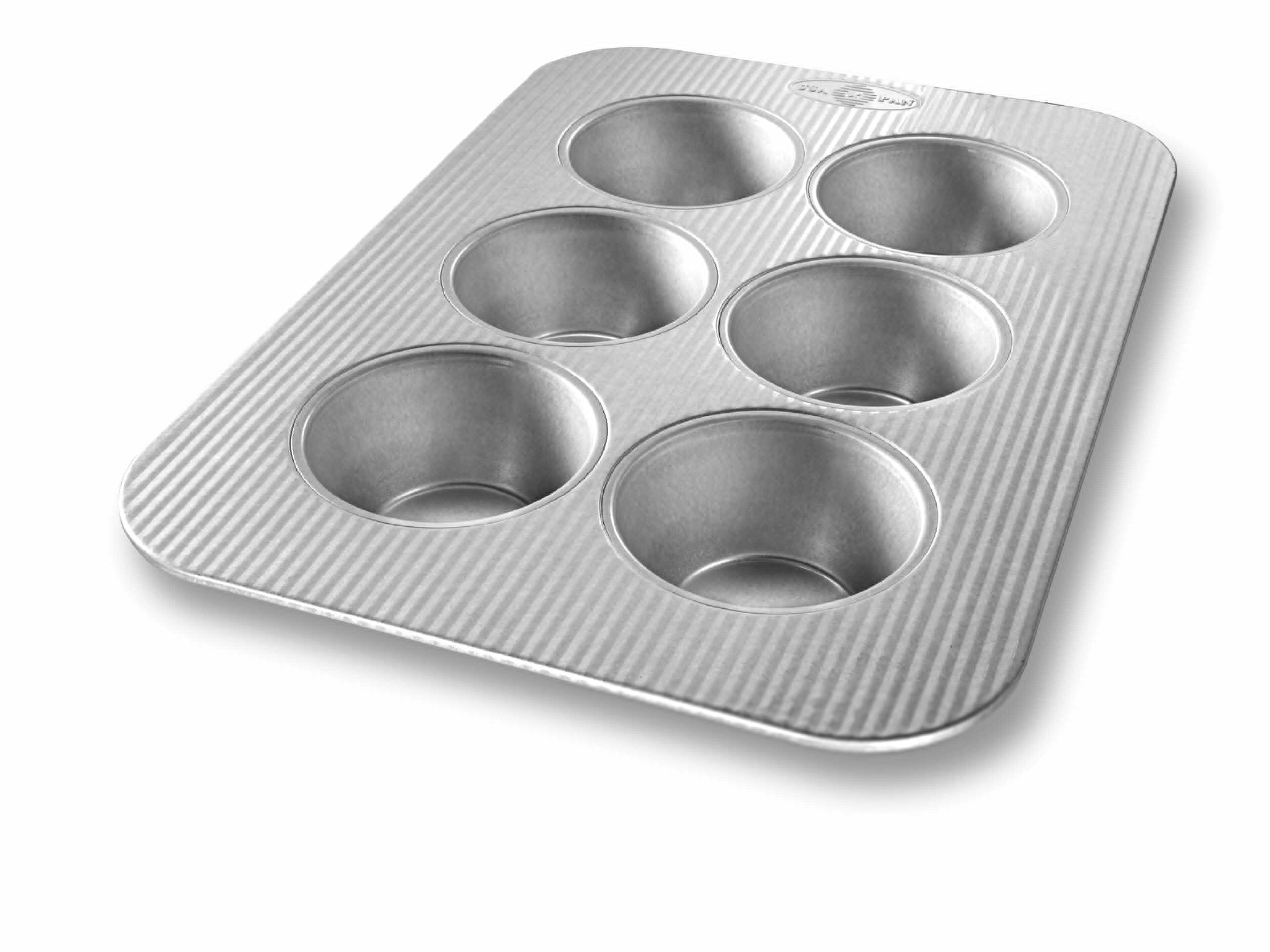 Texas Muffin Pan 6 Cup Nonstick USA Pan